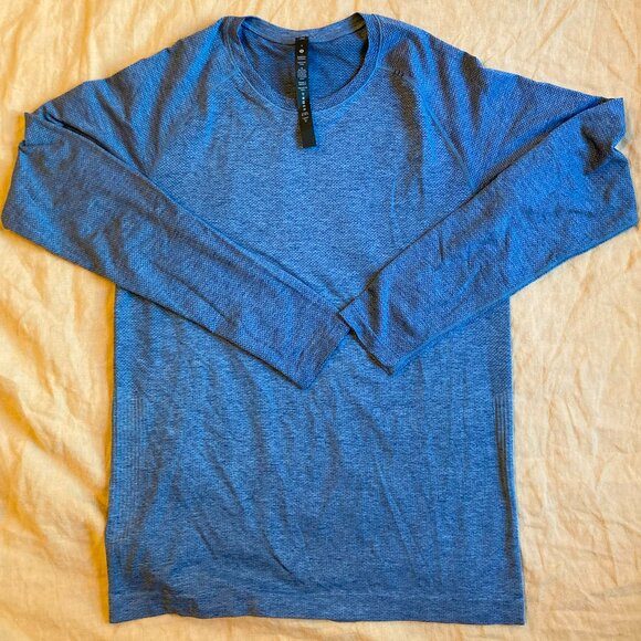 Lululemon Metal Vent Tech 2.0 Long Sleeve, Mens Size S, Blue, EUC - Picture 1 of 9